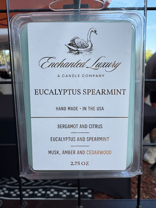 Eucalyptus Spearmint Coco Apricot Luxe Soy Wax Melt - Airy, Sophisticated Scent with Essential Oils, Clean Burning