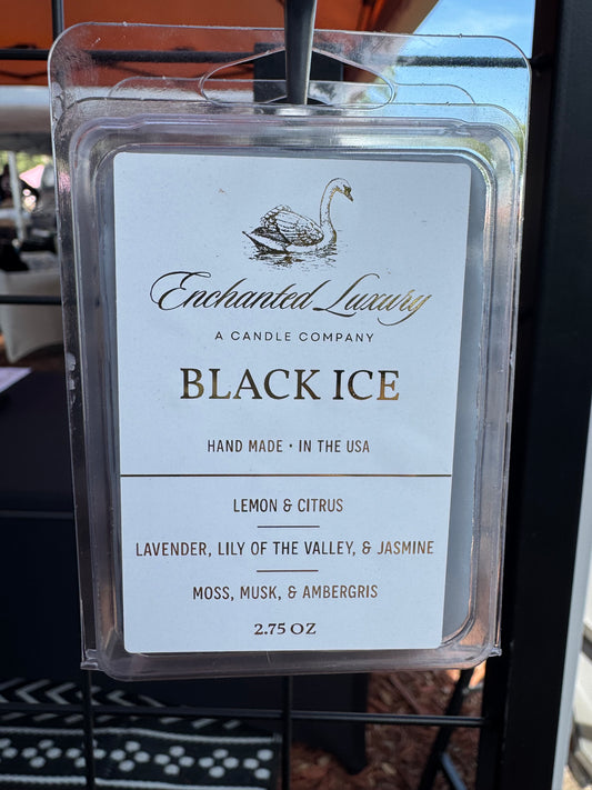 Black Ice Coco Apricot Luxe Soy Wax Melt - Airy, Sophisticated Scent with Essential Oils, Clean Burning